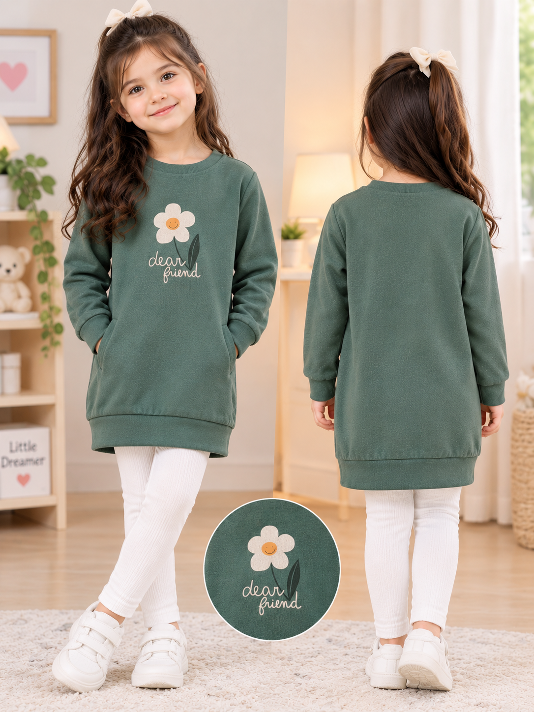 Print-On Cord Set for Girls