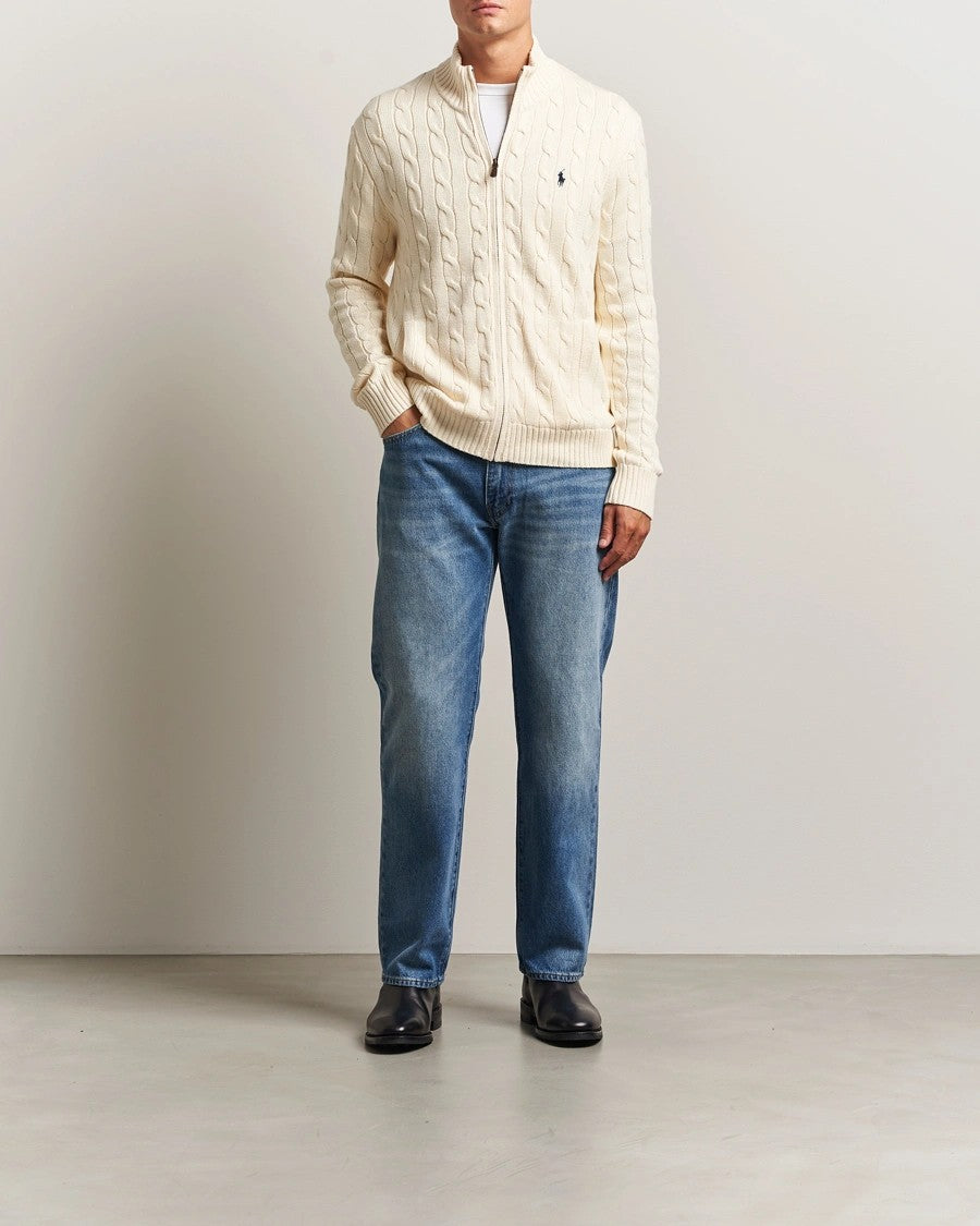 Cable-Knit Full-Zip Jumper - Careem