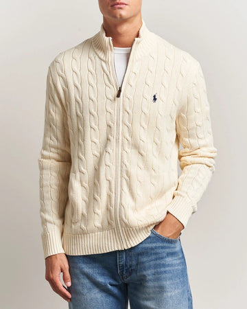 Cable-Knit Full-Zip Jumper - Careem