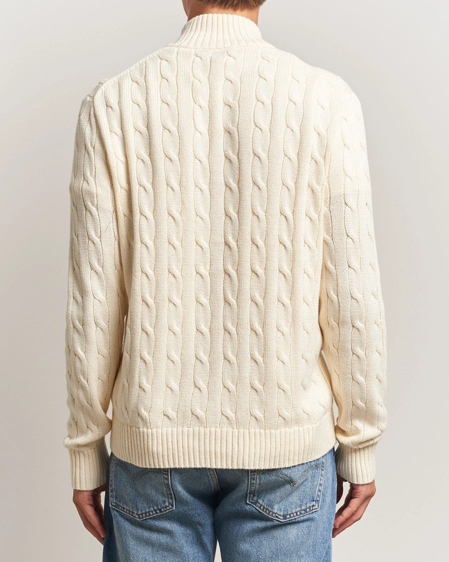 Cable-Knit Full-Zip Jumper - Careem