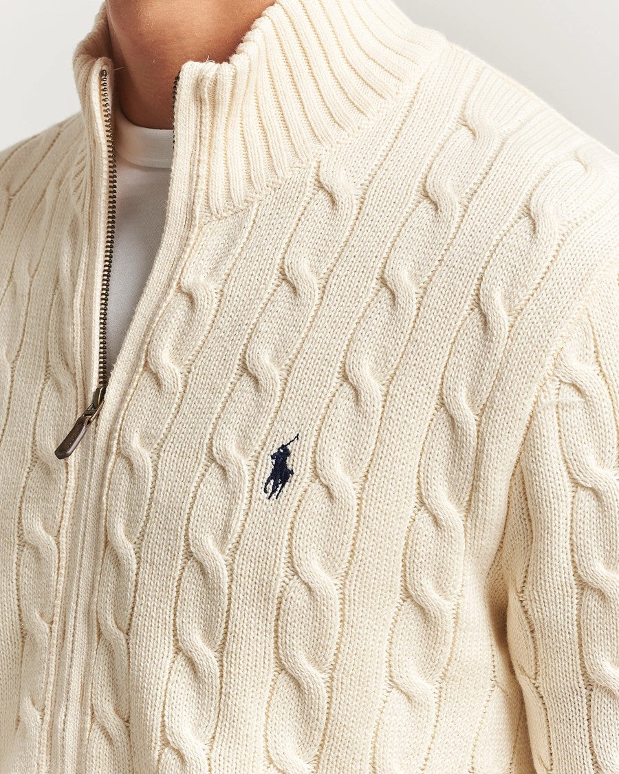 Cable-Knit Full-Zip Jumper - Careem