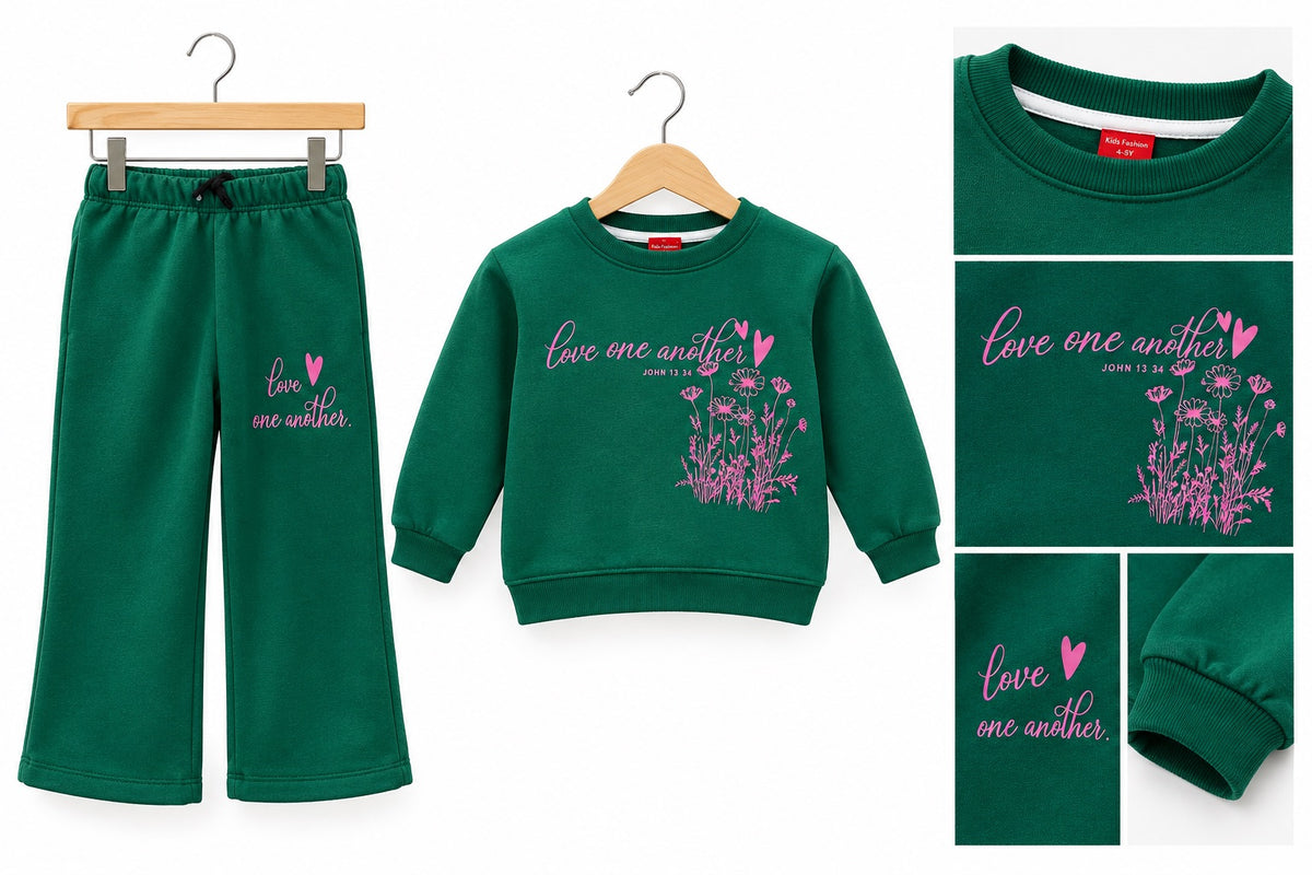Print-On Cord Set for Girls
