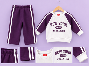 Print-On Cord Set for Girls
