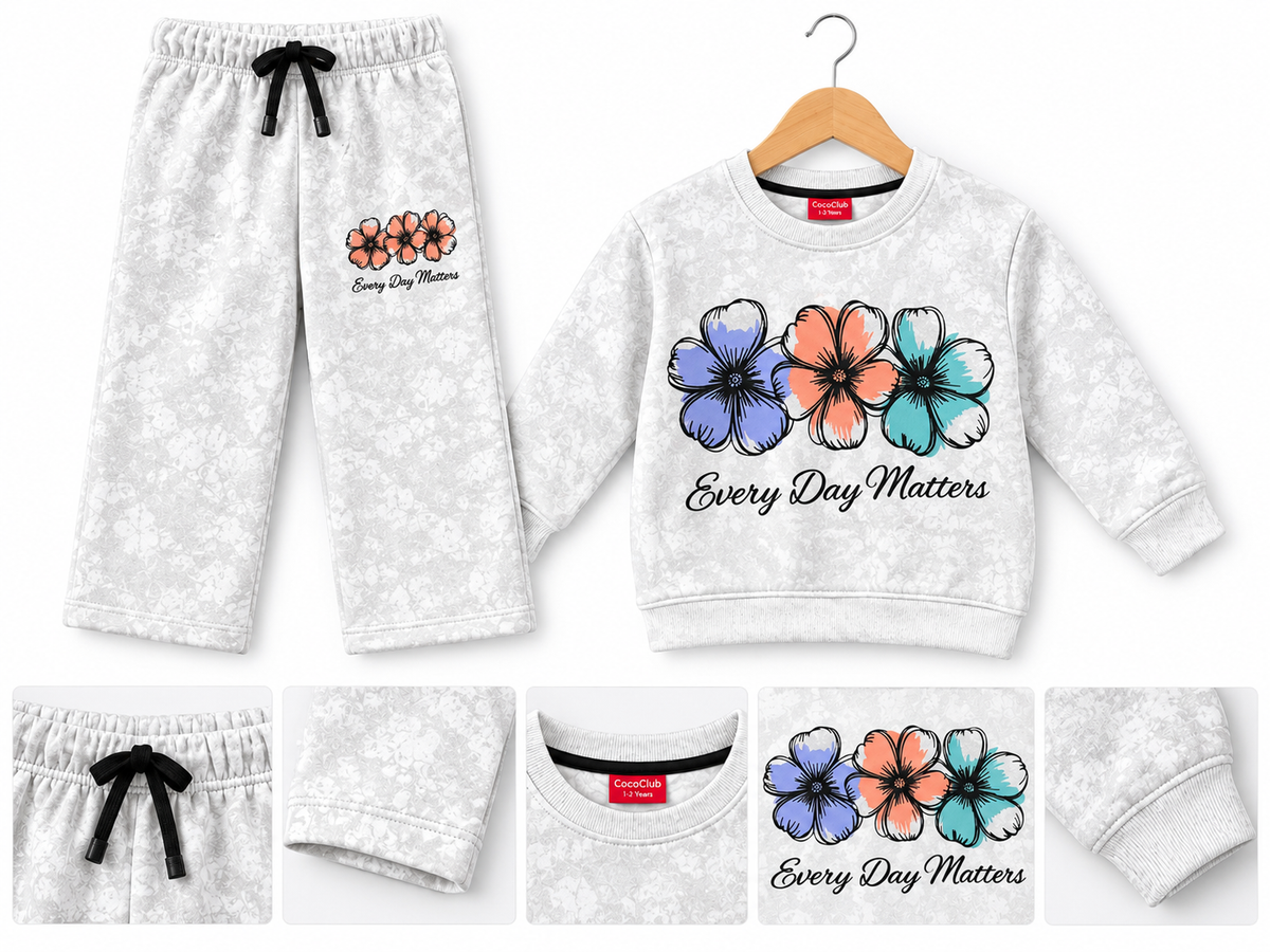 Print-On Cord Set for Girls