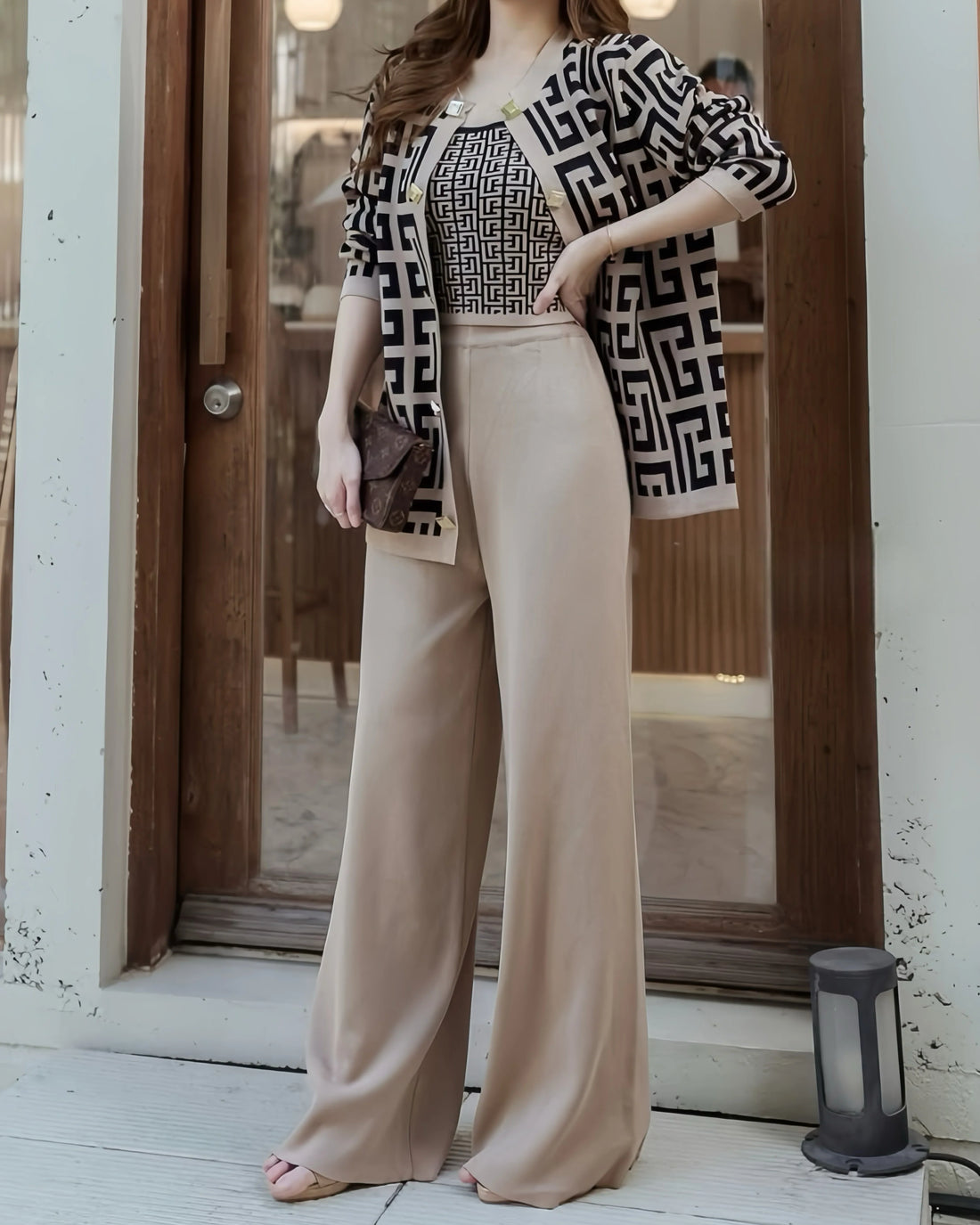 Versace Premium Knit Set - Beige