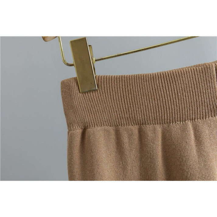 Modest 3-piece knit set - Beige