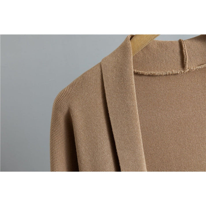 Modest 3-piece knit set - Beige